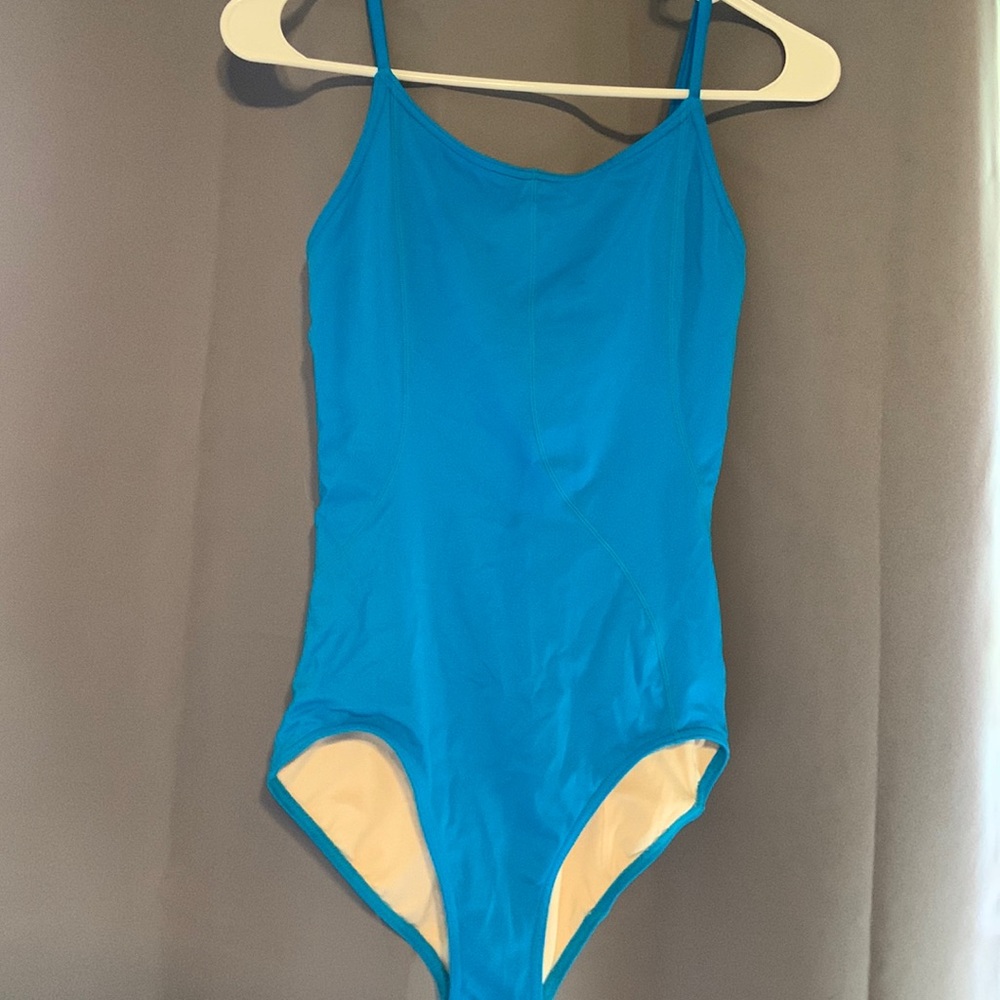 Electric blue capezio leotard